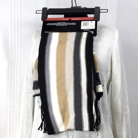 🌲 JOE BOXER KNIT SCARF, HAT And GLOVE Set ‘Body Bundlers’ - Picture 3 of 6